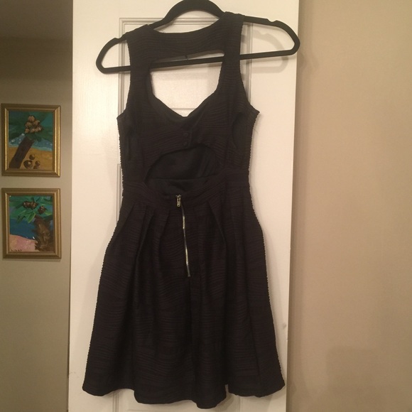 Black dress with cutout back WORN ONCE - Picture 2 of 3